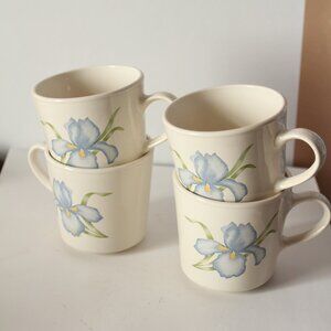 Corelle Iris By Corning Lot of 4 Flat Cups